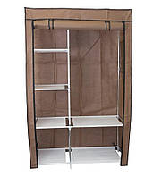 Тканевый сборной шкаф, органайзер для хранения вещей PRC - Storage Wardrobe 1060 x 450 x 1700 мм