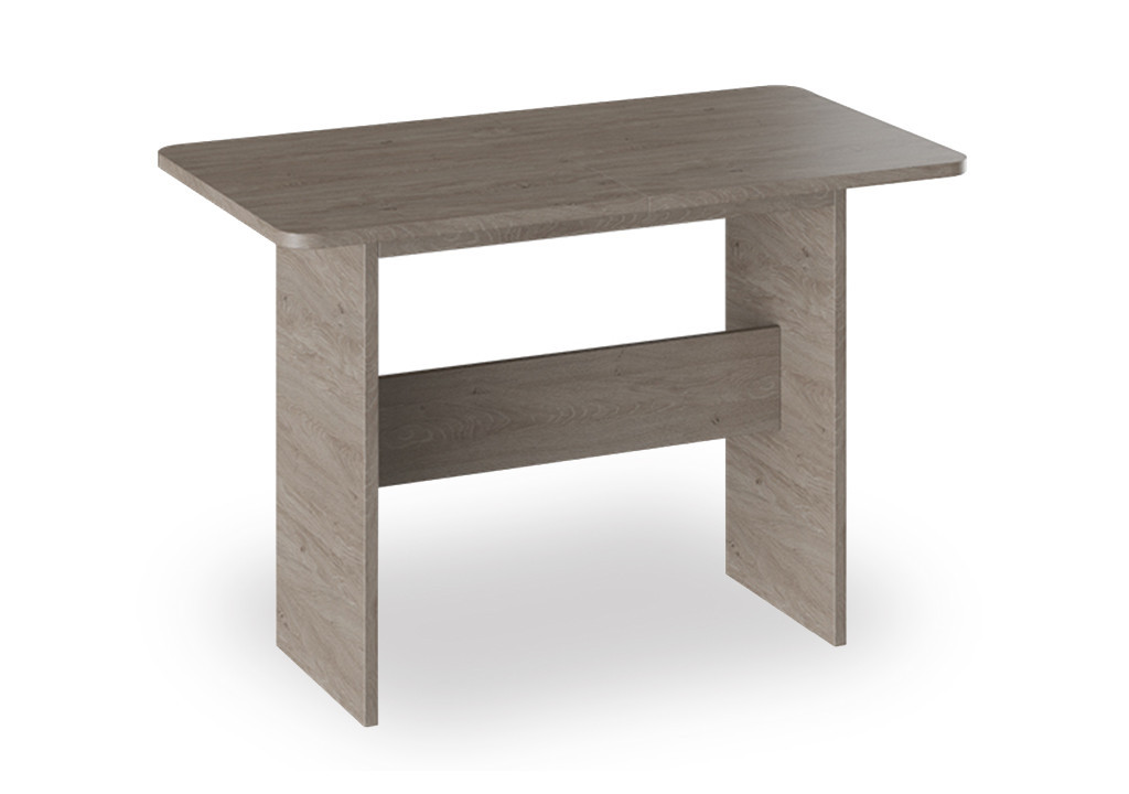 Стіл обідній на дерев'яних ніжках (ДСП) 120 х 60 х 75см з прямими кутами, фото 1