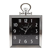 Стильний настінний годинник "Старий Лондон" чорний 33х24х5 см (пластик)