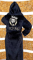 Мужской халат с вышивкой Размер 50, 52 "KING"