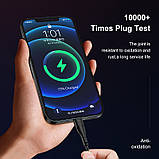 Кабель USB - Apple Lightning (1 м) шнур швидкої зарядки та передачі даних KUULAA Black, фото 2