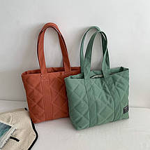 Жіноча сумка-шопер Ромбик Чорний, фото 5