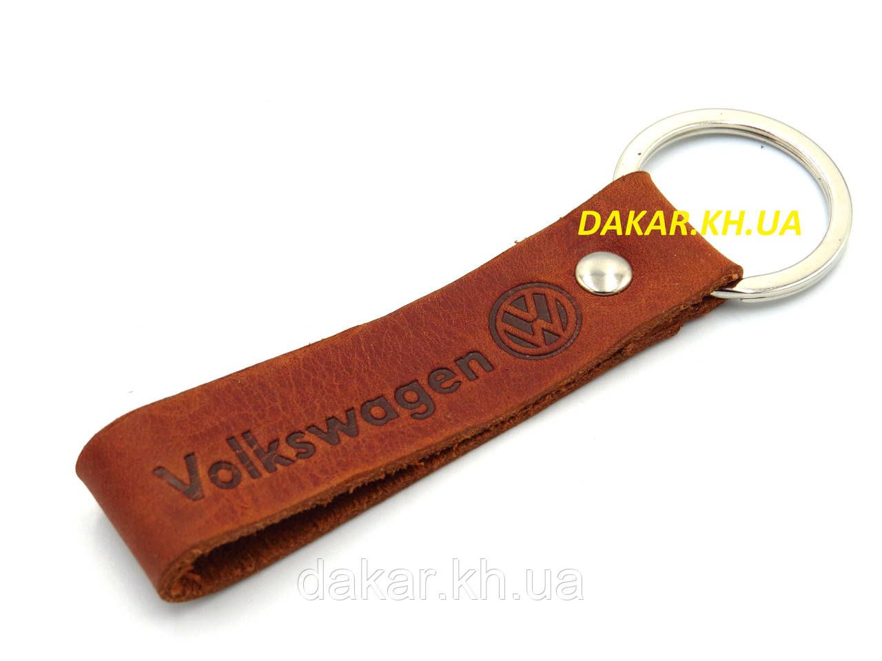 Брелок кожаный Volkswagen ремешок Фольксваген