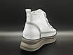 Білі шкіряні черевики. Маленькі розміри (34, 35, 36), фото 4