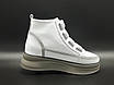 Білі шкіряні черевики. Маленькі розміри (34, 35, 36), фото 5