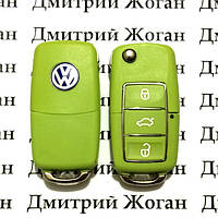 Ключ Volkswagen (корпус Фольксваген) 3 кнопки,лезвие HU66,HU49