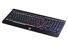 Ігрова дротова клавіатура gaming kg320 led usb black ukr 2e (kg320ub)