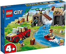 Конструктор Lego city Рятувальний позашляховик для звірів 60301