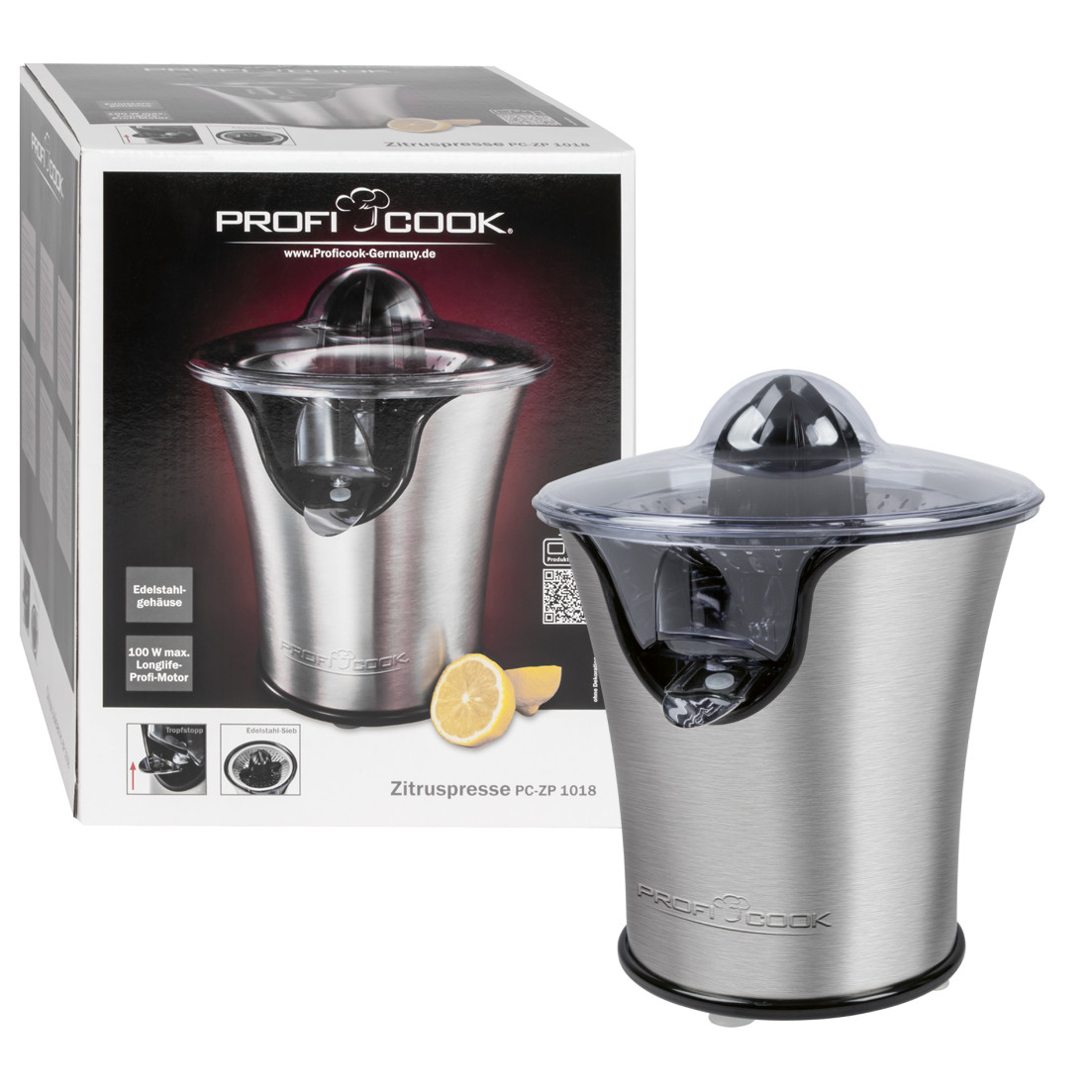 Соковижималка для цитрусових Profi Cook PC-ZP 1018 (100Вт, Німеччина), фото 1