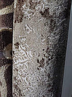 Турецкая ковровая дорожка с рельефным рисунком Аazur бежевая ширина 2 м