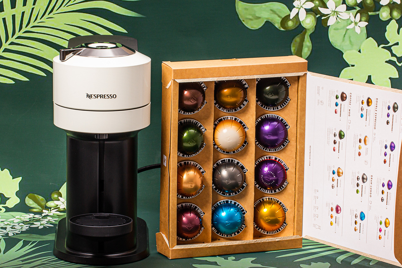 Кавомашина DE-LONGHI Nesso ENV120.W Vertuo Next Capsule, біла