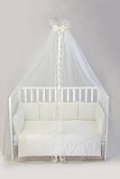 Балдахін в ліжечко Baby Veres Ivory Lace 180х500 см, фото 2