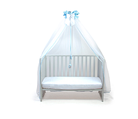 Балдахін для ліжечка Baby Veres Summer Bunny blue 180х500 см, фото 2