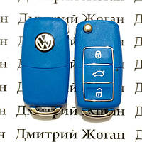 Ключ Volkswagen (корпус Фольксваген) 3 кнопки, лезвие HU66, HU49