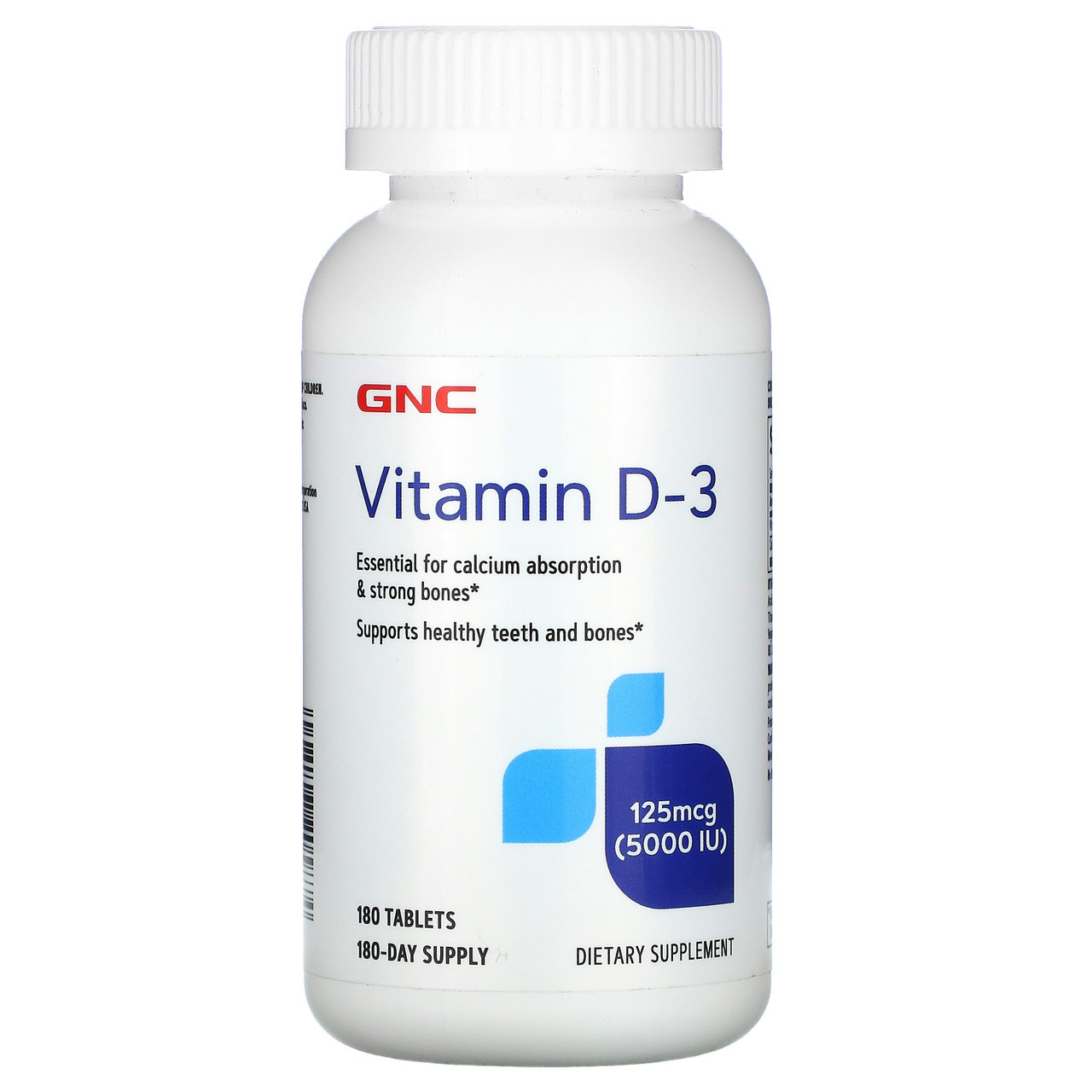 Вітамін D3 GNC Vitamin D3 5000 IU 180 капс.