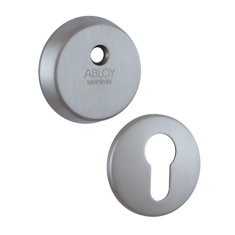 Броненакладка ABLOY CH101 DIN ROUND 12,5мм 40-80мм Нерж.сталь_мат 3клас BRUSHED_NICKEL Комплект