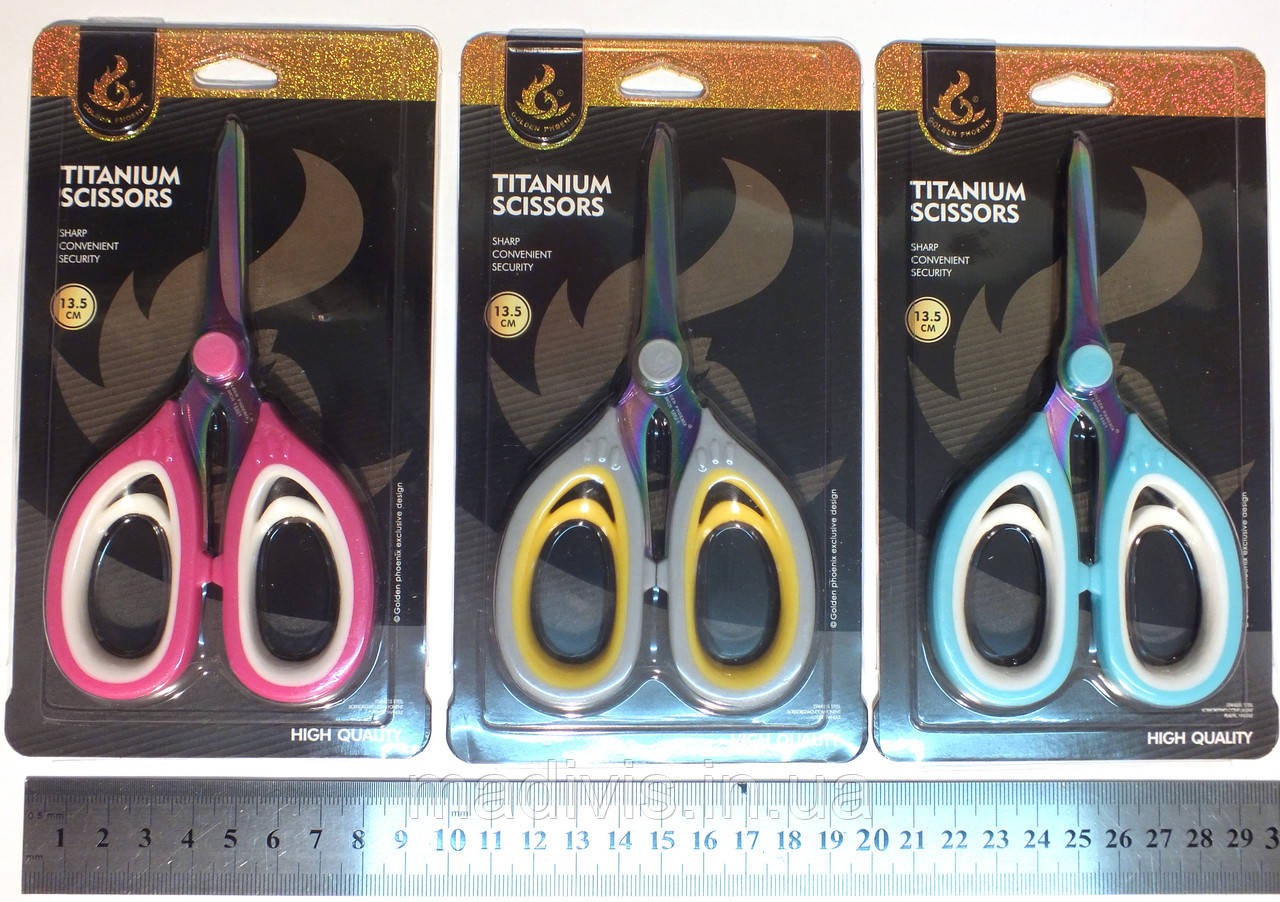 Ножиці портновські для кройки та шиття Titanium Scissors, 13,5 см., фото 1