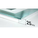Дзеркало з LED підсвічуванням і годинами 1200х800 Liberta BOCA STEEL, фото 5