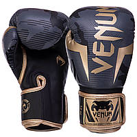 Перчатки боксерские VENUM ELITE VN1392-535 10-16 унций камуфляж-золото 12 унции