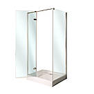 Прямокутна душова кабіна 120х80 INSANA Adriana, хромований профіль, прозоре скло 6 мм, розпашна, фото 2