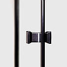 Прямокутна душова кабіна 120х80 INSANA Adriana black, без піддону, чорний профіль, скло 6 мм, розпашна, фото 5