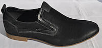 Чоловічі демісезонні туфлі Forra із PU-шкіри, чорні, відмінна якість, розміри 41, 42, 43, 44