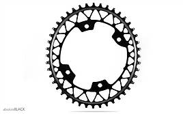 Зірка шатунів absoluteBLACK Gravel 1X OVAL 48T 110/4+ болти, сіра (GROV48/110/4GR)
