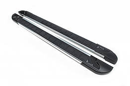 Бокові пороги RedLine Erkul для SsangYong Musso ІІ 2018- Алюміній (2 шт.)