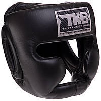 Шлем боксерский с полной защитой кожаный TOP KING Full Coverage S-XL цвет черный