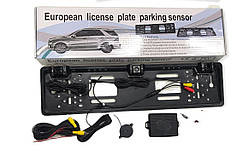 Рамка R316/315 з камерою автомобільна заднього огляду + датчик паркування
