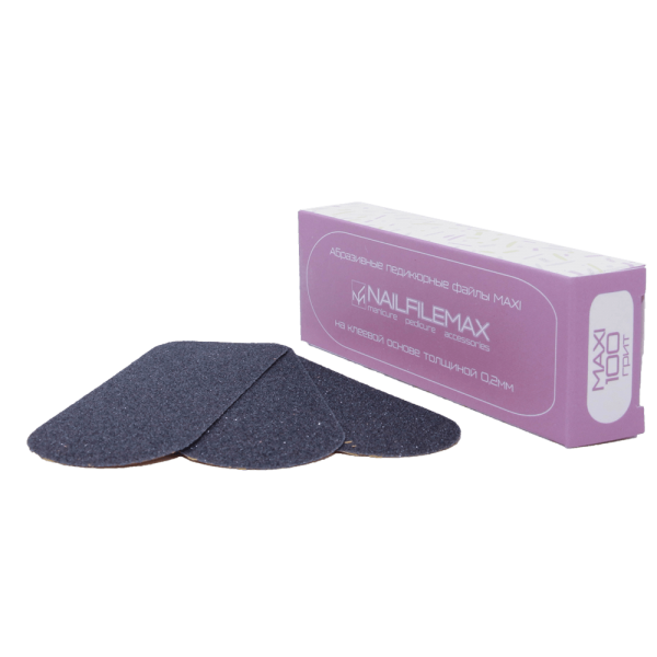 файли для педикюру максі NailFileMax (100 гритів) 30 шт.