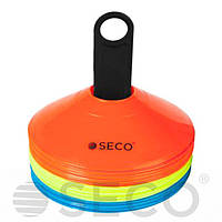 Набор тренировочных фишек SECO 3 цвета с подставкой (30 штук)