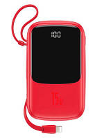 Портативная батарея Powerbank Baseus Q pow Digital Display 10000 mAh With IP Cable PPQD-B09 Red
