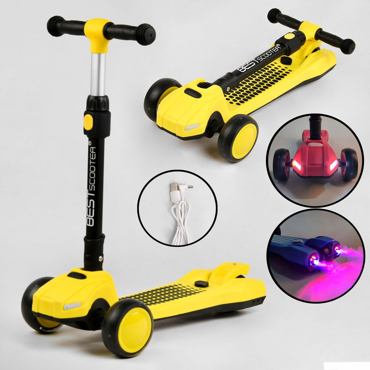 Самокат триколісний LT-13968 Best Scooter з парогенератором