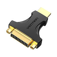 Адаптер HDMI-DVI-D Vention (DVI 24+5-HDMI 1.4) M/F 1080P 60Hz Upgraded gold-plated Black (AIKBO)