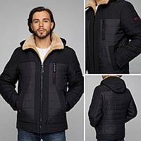 Куртка мужская зимняя, размеры 50-60, ТМ VAVALON, арт. 345 black