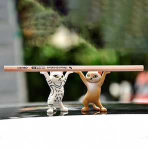 Підставка під кільця, сережки, біжутерію у формі котика Alitek Brown, фото 2