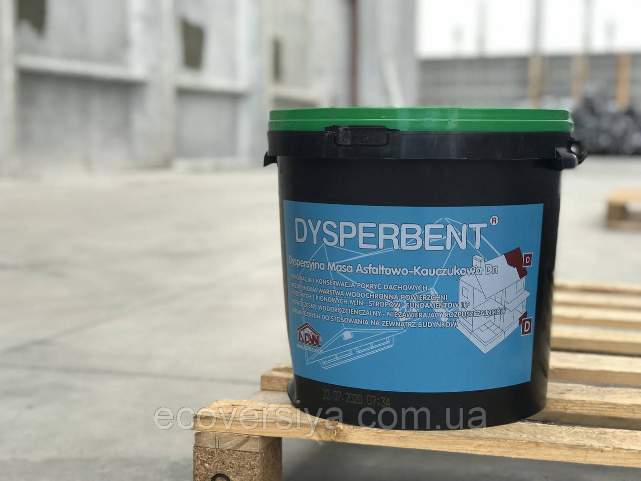 Бітумно-каучукова мастика на водній основі Izoplast Dysperbent 20 кг.