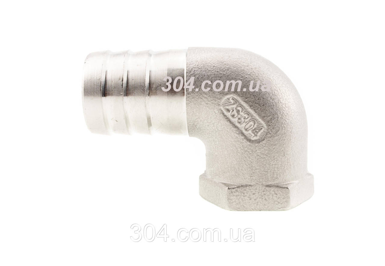 Купити Штуцер шланговий кутовий із внутрішньою різьбою 1/2*20мм, AISI ...