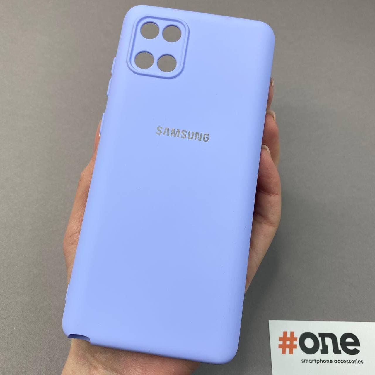 Чохол для Samsung Galaxy Note 10 Lite з мікрофіброю захистом камери чохол на самсунг нот 10 лайт бузковий T5G