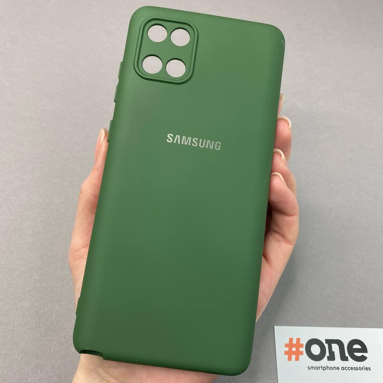 Чохол для Samsung Galaxy Note 10 Lite із мікрофіброю захистом камери чохол на самсунг нот 10 лайт зелений T5G
