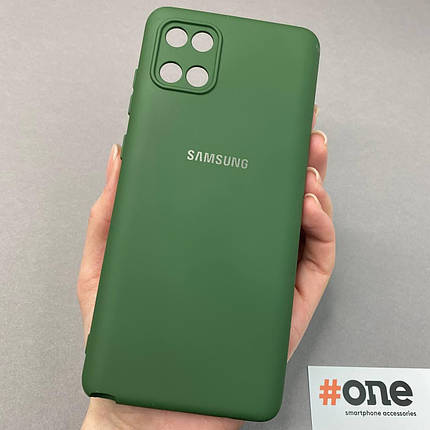 Чохол для Samsung Galaxy Note 10 Lite із мікрофіброю захистом камери чохол на самсунг нот 10 лайт зелений T5G, фото 1
