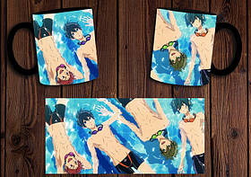 Чашка "Вільний!" / Кружка Free! №1 Чорний