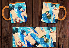 Чашка "Вільний!" / Кружка Free! №1 Помаранчевий