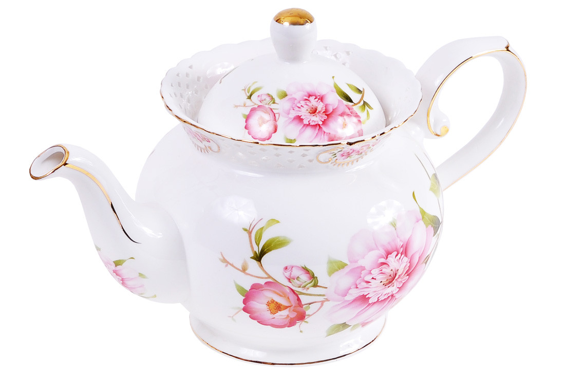Чайник порцеляновий Китайська троянда , 1200 мл, фото 1
