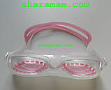 Дитячі окуляри для плавання рожевого кольору (антифог, захист від UV-променів), фото 5