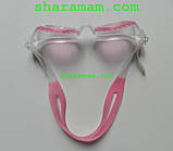 Дитячі окуляри для плавання рожевого кольору (антифог, захист від UV-променів), фото 6