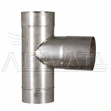 Трійник 90 з нержавіючої сталі 0,8 мм AISI 304
