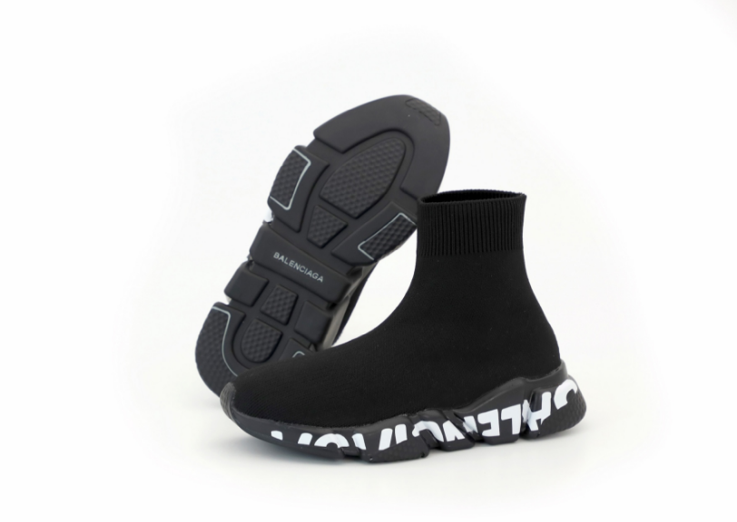 Кроссовки носки Balenciaga speed trainer black white Обувь Баленсиага сникерсы черно-белые мужские женские - фото 3 - id-p1567912548