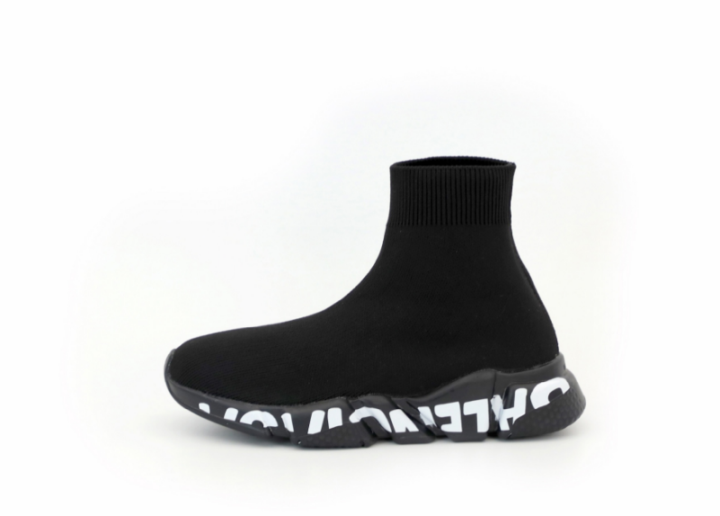 Кроссовки носки Balenciaga speed trainer black white Обувь Баленсиага сникерсы черно-белые мужские женские - фото 4 - id-p1567912548